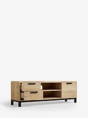 Light Bronx Up to 65 inch Oak Effect TV Unit - Image 5 of 9