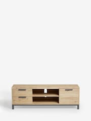 Light Bronx Up to 65 inch Oak Effect TV Unit - Image 7 of 9
