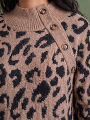 Roman Natural Lepord Knit Jumper - Image 4 of 4