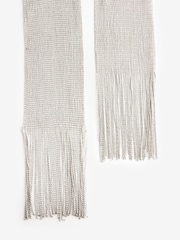 Silver Sparkle Lightweight Skinny Scarf - Image 6 of 7