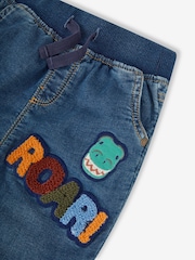 JoJo Maman Bébé Denim Dino Pull-On Jeans - Image 3 of 5