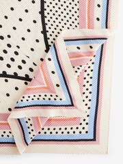 Ivory Spot Plisse Square Scarf - Image 10 of 10