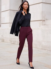 Rot - Roman – Originals – schmal zulaufende Hose mit geradem Bein - Bild 1 von 4