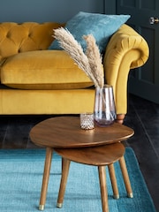 Dark Lloyd Mango Wood Nest of 2 Coffee Table - Image 2 of 7