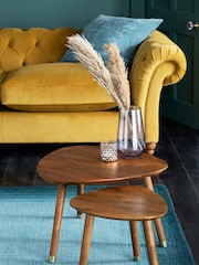 Dark Lloyd Mango Wood Nest of 2 Coffee Table - Image 3 of 7