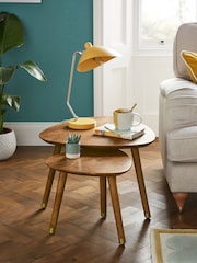 Dark Lloyd Mango Wood Nest of 2 Coffee Table - Image 4 of 7