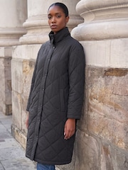 Roman Black Petite Oversized Puffer Coat - Image 1 of 4