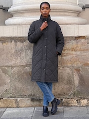 Roman Black Petite Oversized Puffer Coat - Image 2 of 4