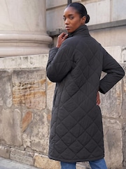 Roman Black Petite Oversized Puffer Coat - Image 3 of 4