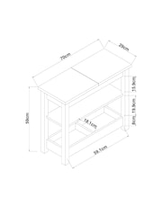 Natural Malvern Oak Effect Sofa Side Table - Image 10 of 10