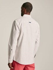 Joules Welford Cream/Red Cotton Check Shirt - Image 3 of 7