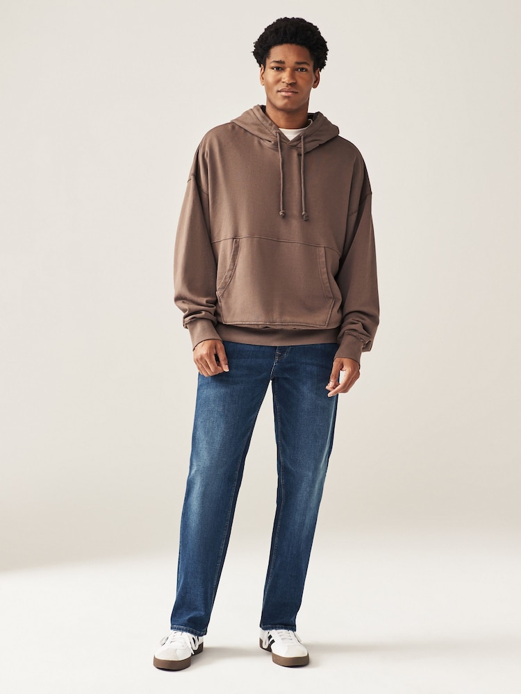 Mid Blue Classic Stretch Relaxed Fit Jeans - Image 2 of 9
