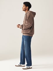 Mid Blue Classic Stretch Relaxed Fit Jeans - Image 3 of 9