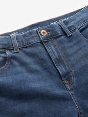 Mid Blue Classic Stretch Relaxed Fit Jeans - Image 7 of 9
