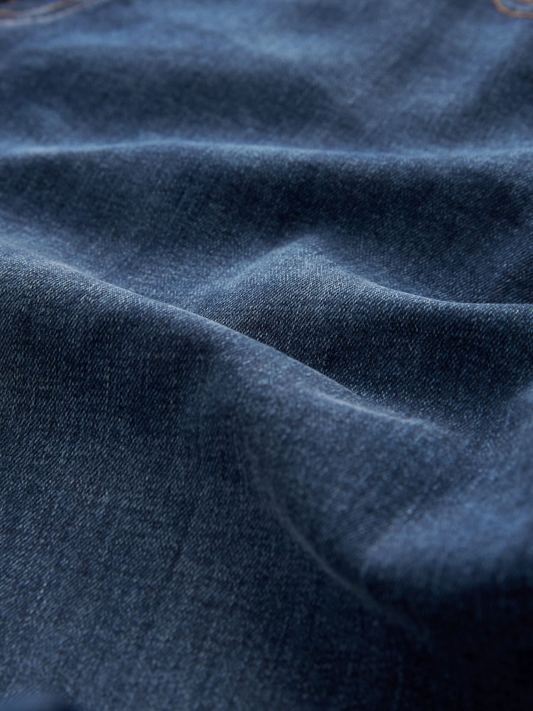 Mid Blue Classic Stretch Relaxed Fit Jeans - Image 9 of 9