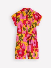 Boden Yellow Kay Linen Playsuit - Image 6 of 6
