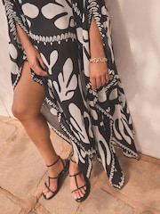 Blue & White Cold Shoulder Cover-Up - Image 6 of 8