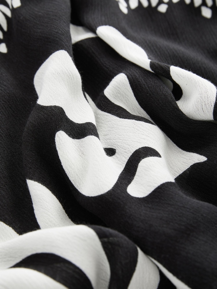 Blue & White Cold Shoulder Cover-Up - Image 8 of 8