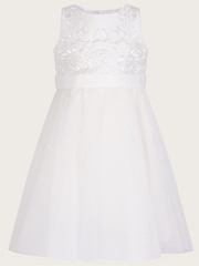 Monsoon Cream Baby Odette Alice Tulle Dress - Image 1 of 3