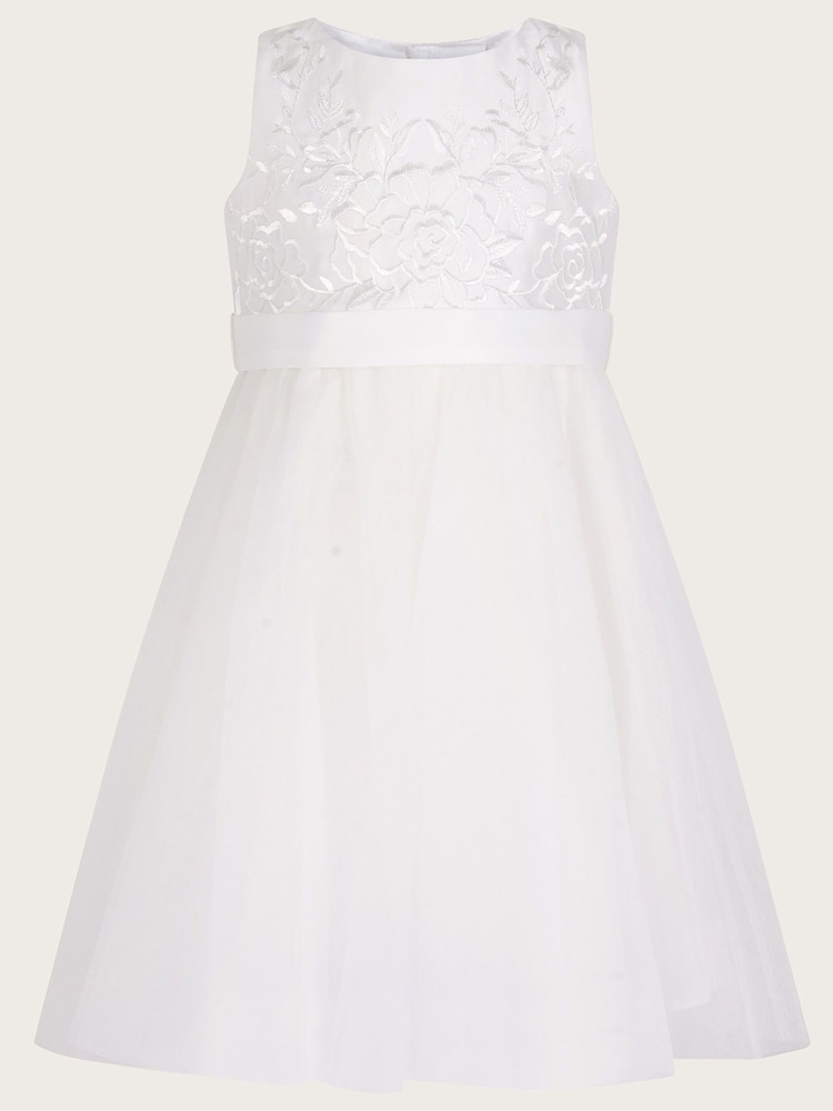 Monsoon Cream Baby Odette Alice Tulle Dress - Image 1 of 3
