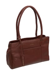 Pure Luxuries London Chestnut Brown 'Manon' Leather Handbag - Image 4 of 6
