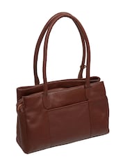 Pure Luxuries London Chestnut Brown 'Manon' Leather Handbag - Image 5 of 6
