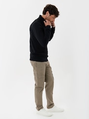Threadbare Brown Slim Fit Cotton Rich Cargo Trousers - Image 2 of 4