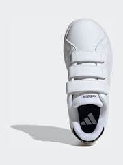adidas White Advantage Base 2.0 Shoes - Image 5 of 9