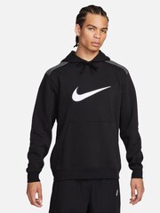 Nike Black Sportswear Colour Block Pullover Hoodie - Image 1 of 7