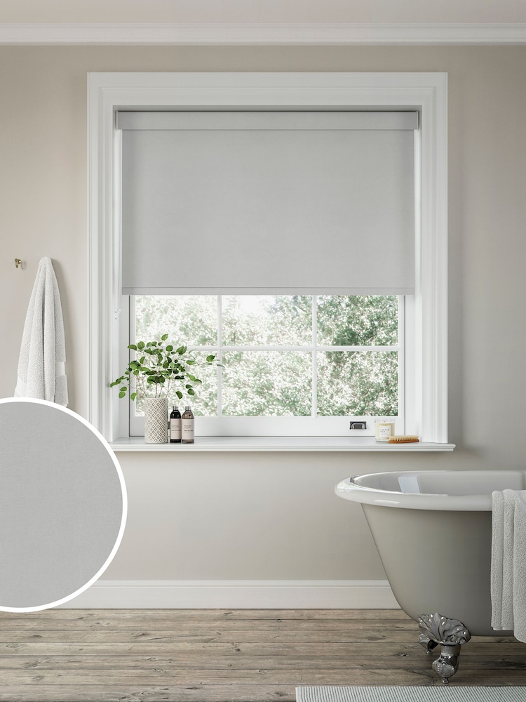 Dove Grey Solstice Made to Measure Blackout Roller Blind - Image 1 of 6