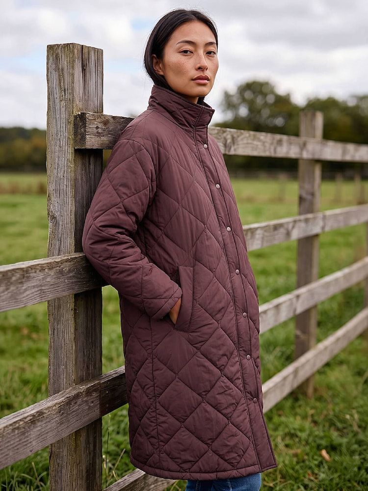 Roman Red Petite Oversized Puffer Coat - Image 2 of 4 Roman Red Petite Oversized Puffer Coat - Image 2 of 4