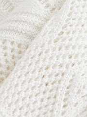 White Longline Fringe Cover-Up - Image 6 of 6