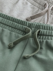 Sage Green 100% Cotton Lightweight Shorts - Image 8 of 8