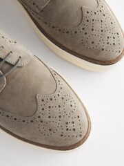 Pierre - Chaussures Brogue en cuir à semelle cuprobe - Image 6 de 7