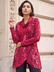 Roman Red Burnout Print Tunic - Image 1 of 4