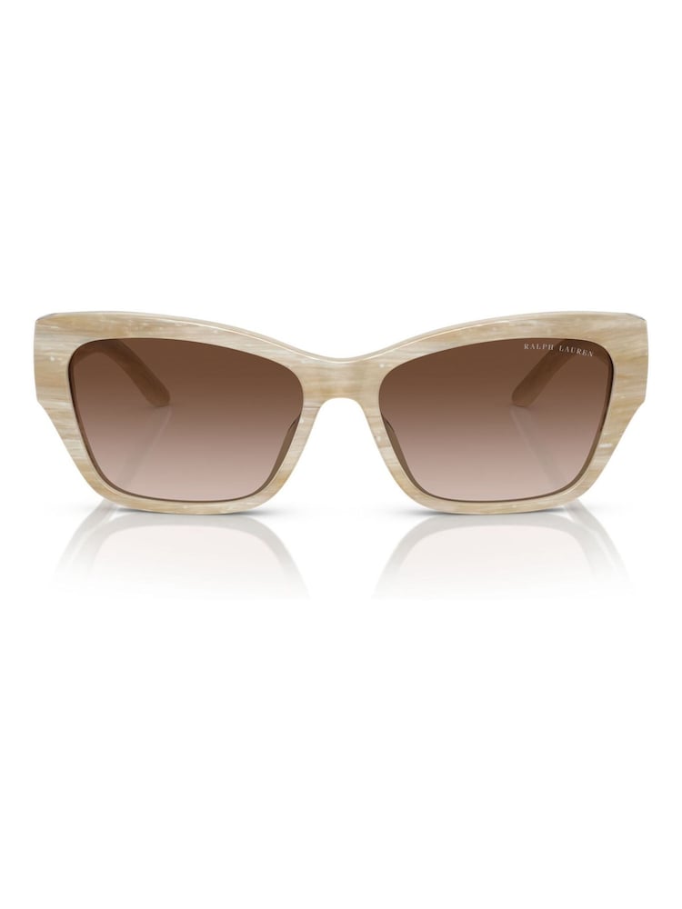 Ralph Lauren Audrey White Sunglasses - Image 1 of 5