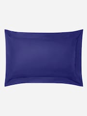 Jasper Conran London Blue 300 Thread Count Percale 100% Cotton Oxford Pillowcase - Image 2 of 3
