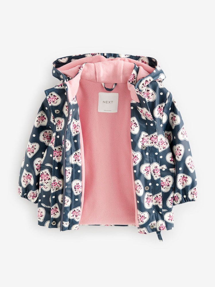 Blue Cath Kidston Heart Print Trench (3mths-7yrs) - Image 4 of 6