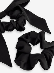 Black Bow Scrunchies 2 Pack - Image 4 of 4