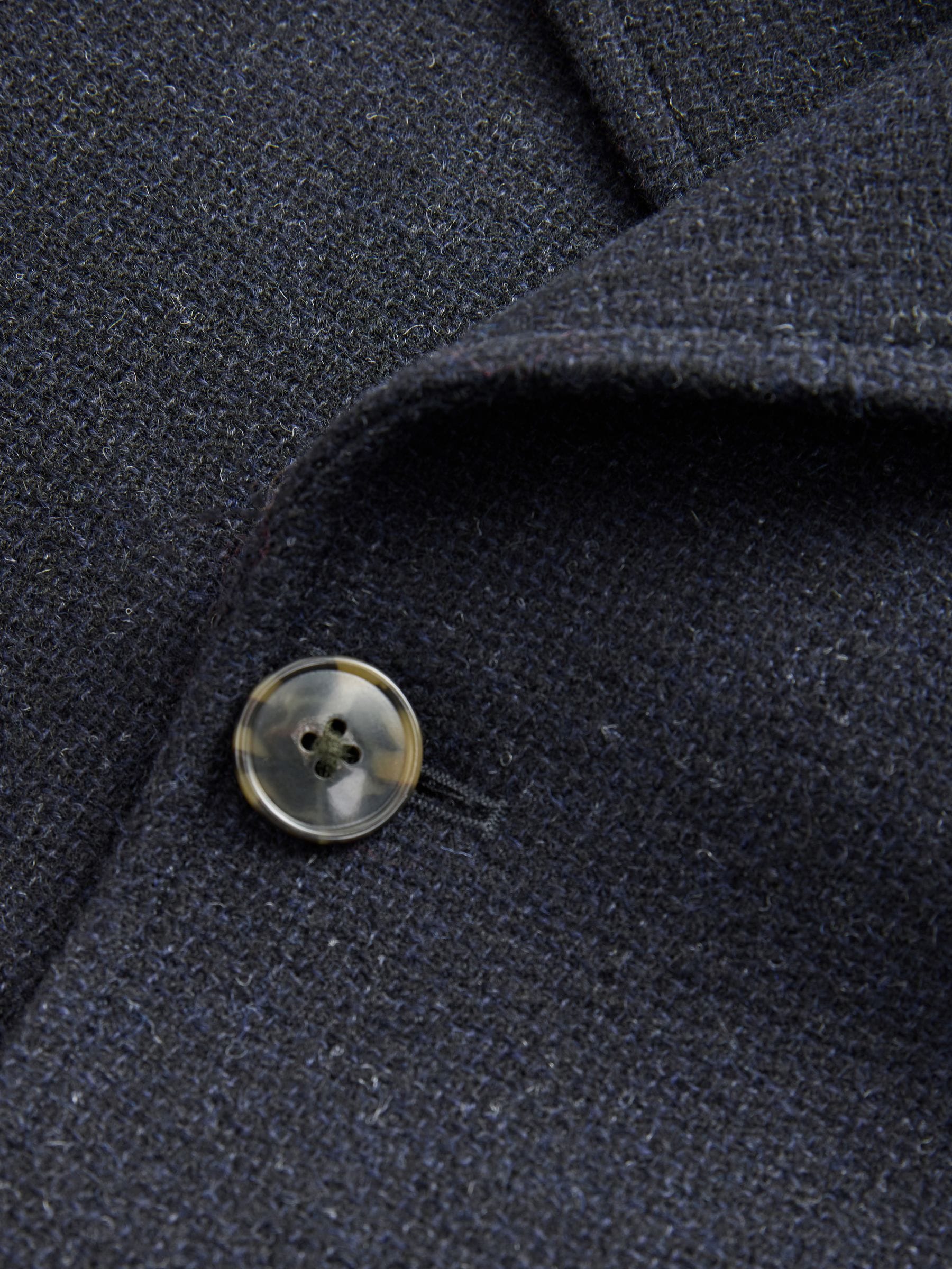 Buy Navy Blue Signature 100% Wool Pea Coat from Next USA