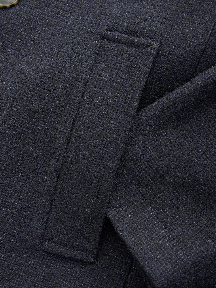 Bleu marine - Signature 100% Wool Pea Coat - Image 9 of 9
