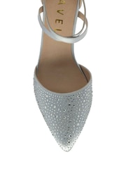 Ravel Silver Strappy Diamante Court Shoes - Image 4 of 4