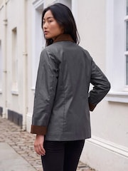 Roman Blue Petite Showerproof Coat - Image 4 of 4