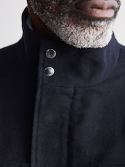 Navy Blue Signature Twill Moleskin Four Pocket Padded Coat - Image 5 of 9