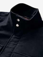 Navy Blue Signature Twill Moleskin Four Pocket Padded Coat - Image 9 of 9