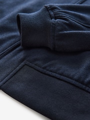 Navy Blue Wool Blend Bomber Jacket - Image 11 of 11