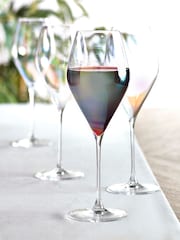 Paris Iridescent Lustre Set of 4 Red Wine Glasses - Image 1 of 3
