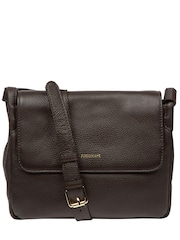 Pure Luxuries London Brown Callie Leather Cross-Body Bag - Image 3 of 6