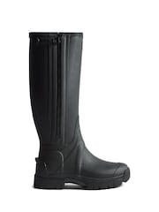 Hunter Black Balmoral Tall Zip Up Wellington Boots - Image 1 of 4