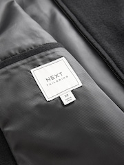 Black Wool Blend Bomber Jacket - Image 12 of 12